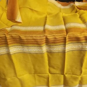 Yellow and Orange Patterned Fabric